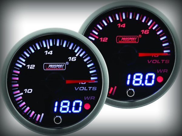 Prosport JDM Premium Serie Voltmeter 60 mm