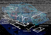 Ultra Racing Rear Upper Strut Bar 2-Point - 07-13 Toyota...