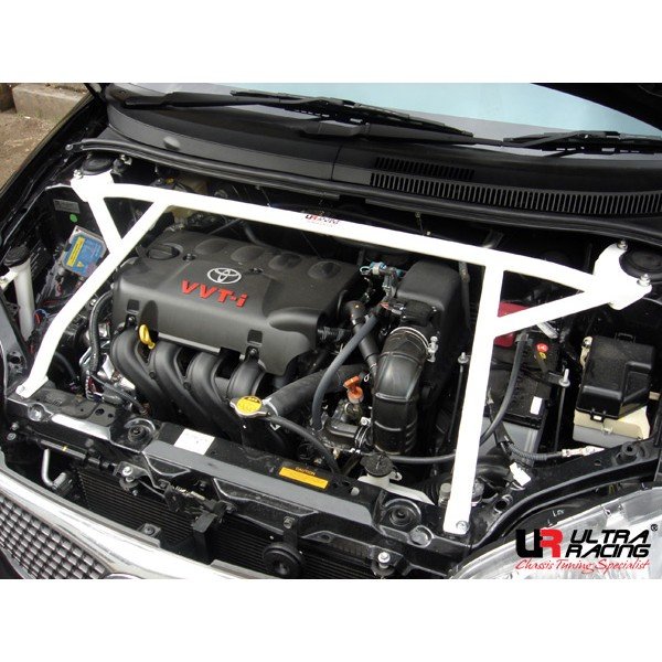 Ultra Racing Front Upper Strut Bar 4-Point - 02-07 Toyota Vios (XP40) 1.5 (2WD)