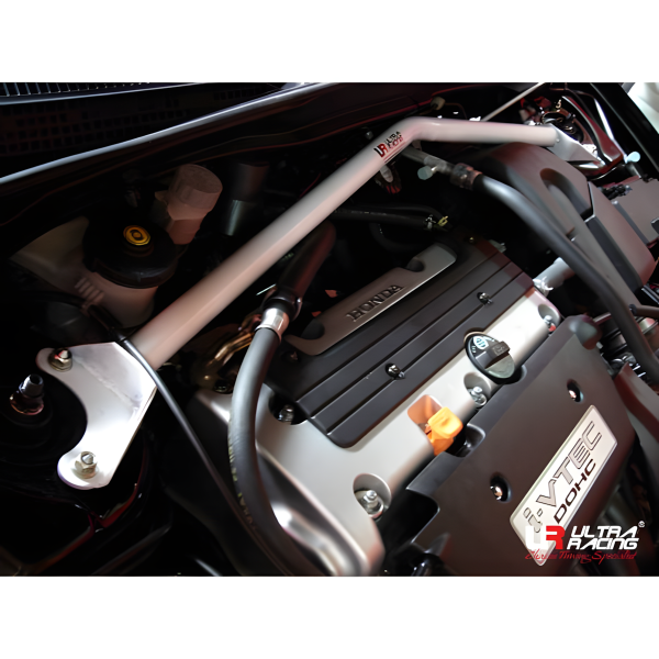Ultra Racing Front Upper Strut Bar 2-Point V2 - 02-06 Acura RSX / Honda DC5 2.0/2.4 (2WD)