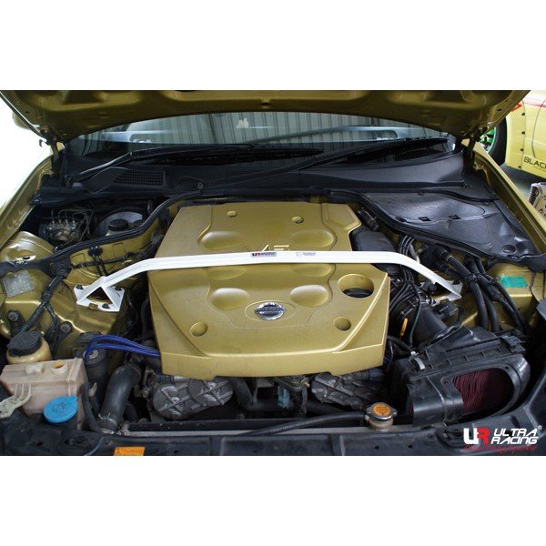 Ultra Racing Front Upper Strut Bar 2-Point - 02-07 Infiniti G35 3.5 V6 (2WD) / 01-06 Nissan Skyline (V35) 2.5 (Sedan)