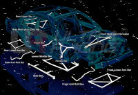 Ultra Racing Strebe vorn unten 4-Punkt - 10-18 Audi A1...