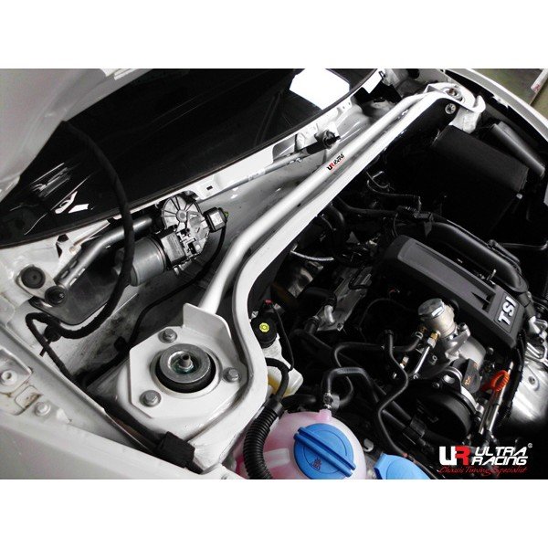 Ultra Racing Front Upper Strut Bar 2-Point - 11-19 VW Beetle A5 1.4T (2WD) / 05-15 VW Passat (B6/B7) 2.0 (2WD)