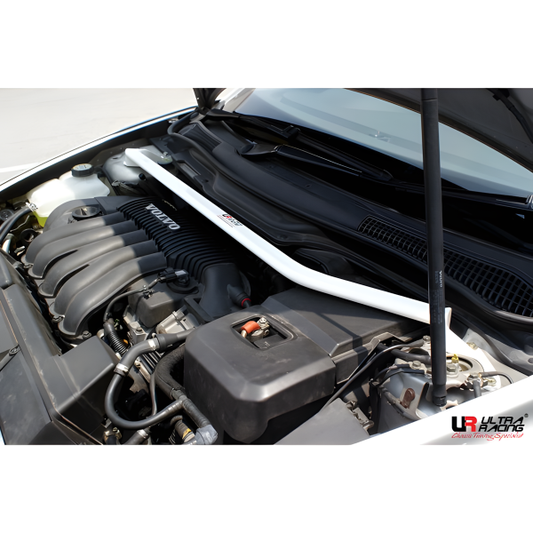 Ultra Racing Front Upper Strut Bar 2-Point V2 - 06-13 Volvo C30 2.0/2.4 / 07-12 Volvo S40 2.4 (2WD)