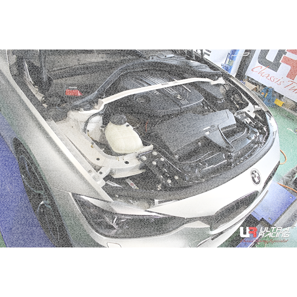 Ultra Racing Front Upper Strut Bar 2-Point - 11-19 BMW F20 (120d) 2.0D (2WD) / 12-15 BMW F30/F31 (320d) 2.0D (2WD/4WD) / 13-15 BMW F36 (420d) 2.0D (4WD) (Grand Coupe)