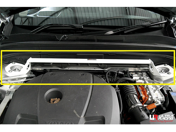 Ultra Racing Front Upper Strut Bar 2-Point - 14+ Volvo XC90 (T8) 2.0 (Twin Charge) (4WD) (Hybrid)