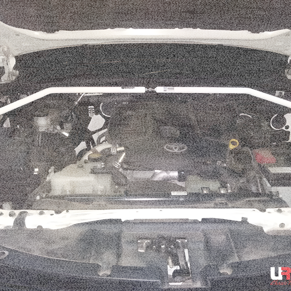 Ultra Racing Front Upper Strut Bar 2-Point adjustable - 12-19 Toyota Fortuner (AN150) 2.4D/2.7/2.8D (2WD/4WD) / 15+ Toyota Hilux (AN120) (GUN126R) 2.4D/2.8D (2WD/4WD)