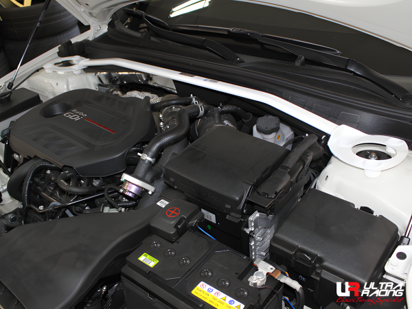 Ultra Racing Front Upper Strut Bar 2-Point - 15+ Kia K7 (YG) 2.2D/2.4/2.5/3.0/3.3 (2WD) / 15+ Kia Optima K5 (JF) 1.6T/1.7D/2.0(T)