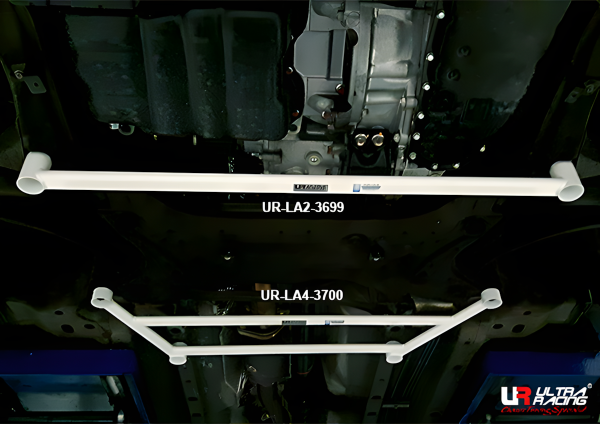 Ultra Racing Front Lower Bar 2-Point - 18+ Mitsubishi Eclipse Cross 1.5T (4WD) / 13+ Mitsubishi Outlander 2.4 (2WD/4WD)