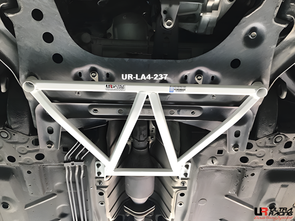Ultra Racing Front Lower Bar 4-Point - 09-14 Nissan Cube (Z-12) 1.8 / 04-12 Nissan Latio/Tiida (C11) 1.6/1.8 / 06-13 Nissan Livina (L10) 1.5/1.6 / 13-18 Nissan Pulsar (C12) 1.6T / 13+ Nissan Sentra/Sylphy (B17) 1.5/1.8 / 06-12 Nissan Versa 1.8