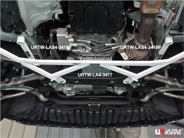 Ultra Racing Front Lower Bar 2x 2-Point - 15+ Mercedes S205 C63 S-S205 (Estate) 4.0 V8TT (2WD) / 14+ Mercedes W205 C220D/C250/C350/C43 2.0(T)/2.2D/C43 (2WD/4WD) / 16+ Mercedes W213 E250 2.0T (2WD/4WD)