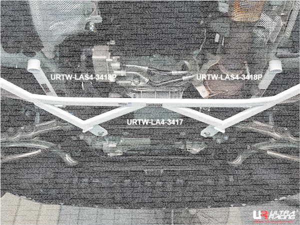 Ultra Racing Front Lower Bar 2x 2-Point - 15+ Mercedes S205 C63 S-S205 (Estate) 4.0 V8TT (2WD) / 14+ Mercedes W205 C220D/C250/C350/C43 2.0(T)/2.2D/C43 (2WD/4WD) / 16+ Mercedes W213 E250 2.0T (2WD/4WD)