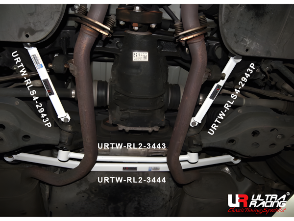 Ultra Racing Rear Lower Bar 2-Point - 12+ Lexus GS200T/GS250/GS300/GS350(H)/GS450H (L-10) 2.0T/2.5/3.0/3.5 (2WD)