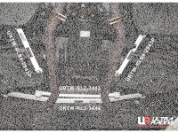 Ultra Racing Rear Lower Bar 2-Point - 12+ Lexus...