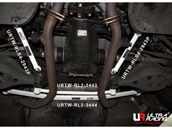 Ultra Racing Rear Lower Bar 2-Point - 12+ Lexus GS200T/GS250/GS300/GS350(H)/GS450H (L-10) 2.0T/2.5/3.0/3.5 (2WD)