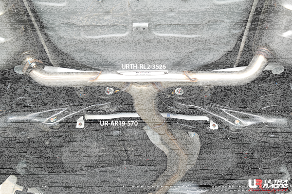 Ultra Racing Rear Lower Bar 2-Point - 16+ Honda Civic (FC1) 1.5T/1.8 (2WD)