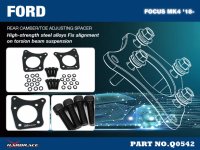 Hardrace Rear Camber/Toe Adjuster (Spacer) - 18+ Ford Focus MK4 (for torsion beam rear axle)