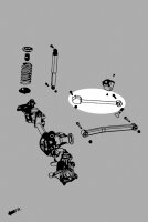 Hardrace Front Upper Control Arm (0"-4") (Harden Rubber) - 19+ Jeep Gladiator JT / 18+ Jeep Wrangler (Unlimited) JL(U)