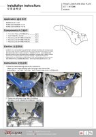 Hardrace Unterfahrschutz Querlenker vorn - 15+ Ford Everest / 12+ Ford Ranger / 11+ Mazda BT-50