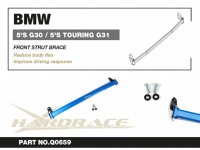 Hardrace Front Upper Strut Bar 2-Point V2 - BMW 5 Series...