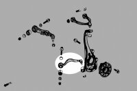 Hardrace Front Lower Control Arm (Harden Rubber) (Front Side) - 15+ Mercedes C-Class W205 / 17+ Mercedes E-Class W213 (AWD 4Matic each only)