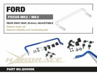 Hardrace Rear Sway Bar 25.4 mm incl. End Links - Ford...