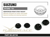 Hardrace Front Reinforced Strut Mounts - 11-17 Suzuki Swift ZC32 / 07+ Suzuki SX4 / 16+ Suzuki Vitara