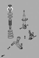 Hardrace Front Reinforced Strut Mounts - 11-17 Suzuki Swift ZC32 / 07+ Suzuki SX4 / 16+ Suzuki Vitara