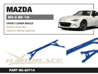 Hardrace Front Lower Bar 2-Point - 15+ Mazda MX-5 ND...