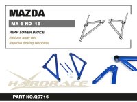 Hardrace Rear Lower Bar 2x 3-Point - 15+ Mazda MX-5 ND