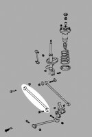 Hardrace Rear Lateral Front Arm (Pillow Ball/Harden Rubber) - 98-03 Lexus RX XU10 (AWD Models)