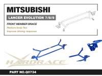 Hardrace Rahmen-/Torsionstrebe vorn - 01-07 Mitsubishi Lancer Evo VII / VIII / IX (CT9A)