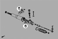 Hardrace Steering Rack Bushings (Aluminium) - Honda S2000