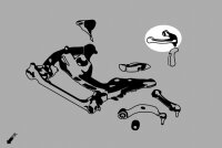 Hardrace Front Upper Control Arm (Harden Rubber) - BMW 5 Series GT F07/F10/F11 / BMW 6 Series F06/F12/F13 / BMW 7 Series F01/F02