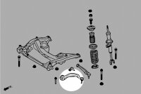 Hardrace Front Lower Control Arm (Harden Rubber) (Front Side) - BMW 5 Series GT F07 / BMW 7 Series F01/F02 (RWD each only)