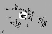 Hardrace Front Upper Arm Bushings (Rear) (Harden Rubber) - 17+ Honda CR-V