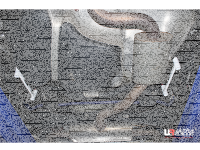 Ultra Racing Strebe hinten unten 2x 2-Punkt - 03-12 Audi A3 (8P) 2.0 / 06-14 Audi TT (8J) 2.0T / 06-15 VW EOS 2.0T / 03-08 VW Golf 5 2.0 / 08-12 VW Golf 6 1.4/2.0 / 06-18 VW Jetta A5/A6 1.4/1.8/2.0 / 10-15 VW Passat (B7) 2.0 / 08-17 VW Scirocco 1.4/2.0