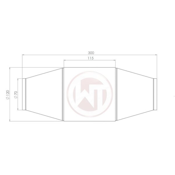 WAGNERTUNING Racing Catalyst Converter 100CPSI with EU6 coating