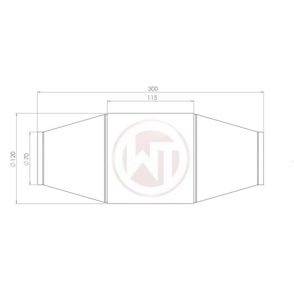WAGNERTUNING Rennsport-Katalysator 200CPSI mit EU6 Beschichtung