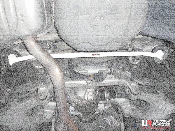 Ultra Racing Rear Lower Bar 2-Point - 10-17 BMW F10 (528i) 3.0 (2WD)