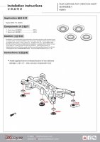 Hardrace Anti-Vibration Einsätze Hilfsrahmen hinten - 19+ Toyota RAV4 XA50