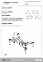 Hardrace Anti-Vibration Einsätze Hilfsrahmen hinten - 17+ Mazda CX-5 KF