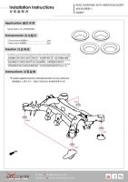 Hardrace Rear Subframe Anti-Vibration Inserts - 19+ Toyota Supra J29/A90