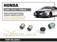Hardrace Rear Lower Arm Bushings (Harden Rubber) - 17+ Honda Civic FC (incl. Type-R FK8)