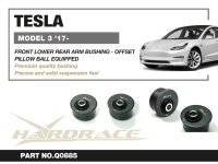 Hardrace Buchsen Querlenker vorn unten (Rückseite + Nachlauf + Versatzfunktion) (Uniball) - 17+ Tesla Model 3 / 20+ Tesla Model Y