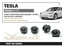 Hardrace Front Lower Arm Bushings (Front Side + Caster + Offset Function) (Pillow Ball) - 17+ Tesla Model 3 / 20+ Tesla Model Y