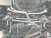 Ultra Racing Rear Lower Bar 2x 2-Point - 18+ Lexus ES...