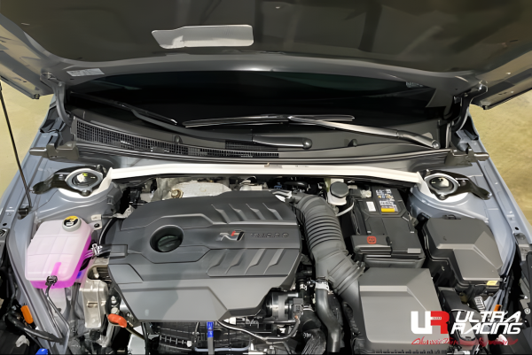 Ultra Racing Front Upper Strut Bar 2-Point - 21+ Hyundai Avante (CN7) 1.6(T)/2.0 (2WD)