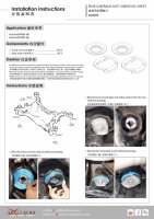 Hardrace Anti-Vibration Einsätze Hilfsrahmen hinten - 16+ Audi A4/RS4/S4 B9 / 16+ Audi A5/RS5/S5 B9