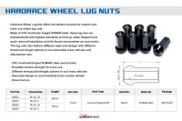 Hardrace Lug Nuts Steel (M12x1.5) - 35 mm